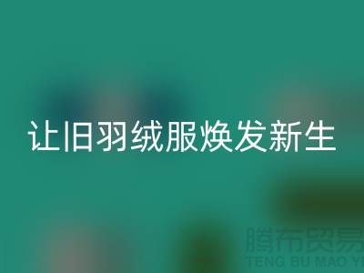 让旧羽绒服焕发新生——杭州羽绒彩神线上平台(集团)官方网站助力环保