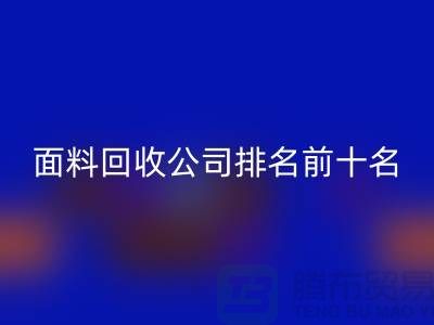 上海服装面料彩神线上平台(集团)官方网站公司排名前十有哪些@腾布贸易有限公司