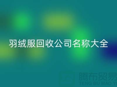 # 二手羽绒服彩神线上平台(集团)官方网站公司名称大全：环保与时尚的新选择