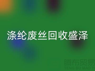 涤纶废丝彩神线上平台(集团)官方网站盛泽为资源利用做出贡献-江苏废丝彩神线上平台(集团)官方网站厂家