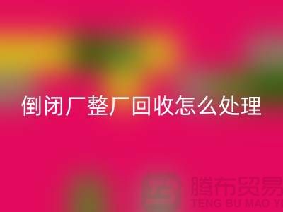 倒闭厂整厂彩神线上平台(集团)官方网站怎么处理好？-上海腾布贸易-为您指路