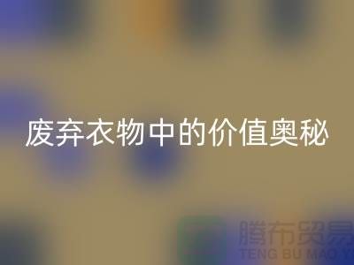 上海服装面料彩神线上平台(集团)官方网站厂家大揭秘：隐藏在废弃衣物中的价值奥秘